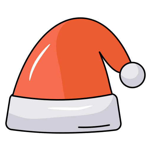 サンタの帽子 Generic Thin Outline Color icon
