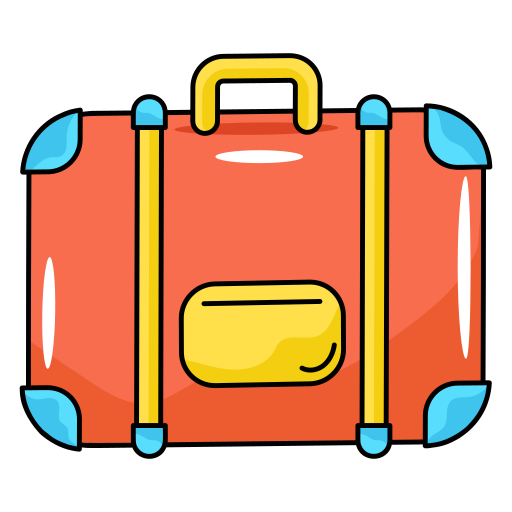 walizka Generic Thin Outline Color ikona