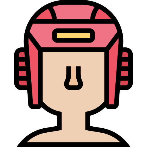 Boxing helmet Meticulous Lineal Color icon