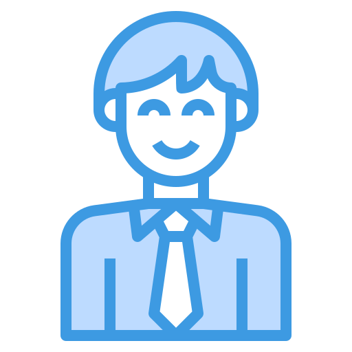 Businessman itim2101 Blue icon