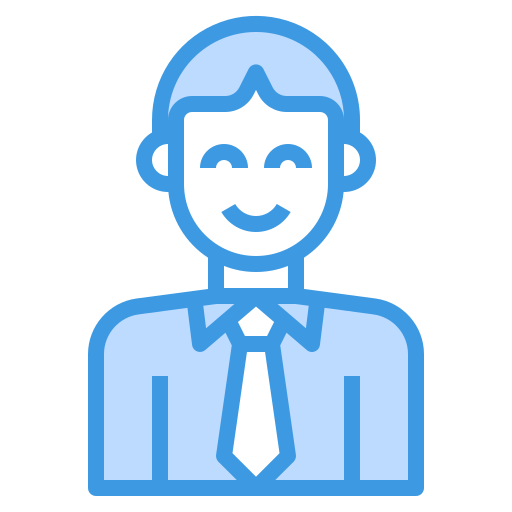 Businessman itim2101 Blue icon