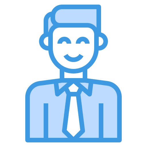 Businessman itim2101 Blue icon