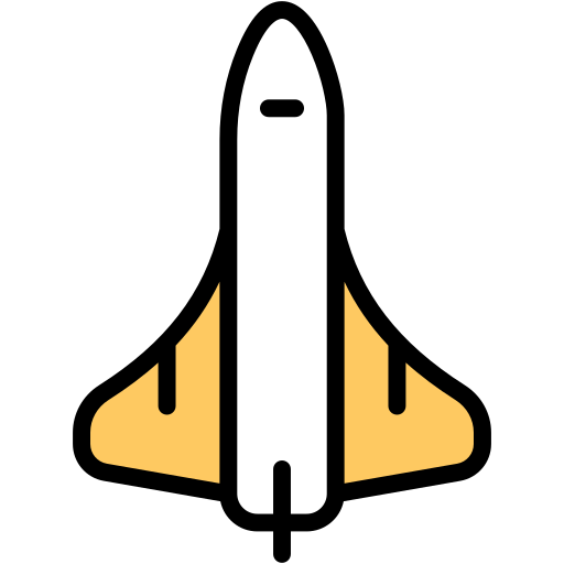 Space shuttle Generic Outline Color icon