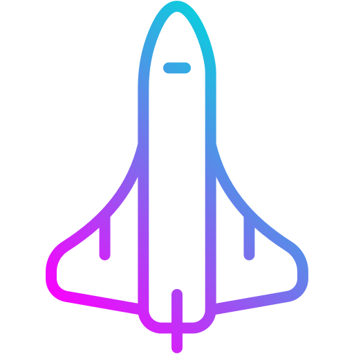space shuttle Generic Gradient icona