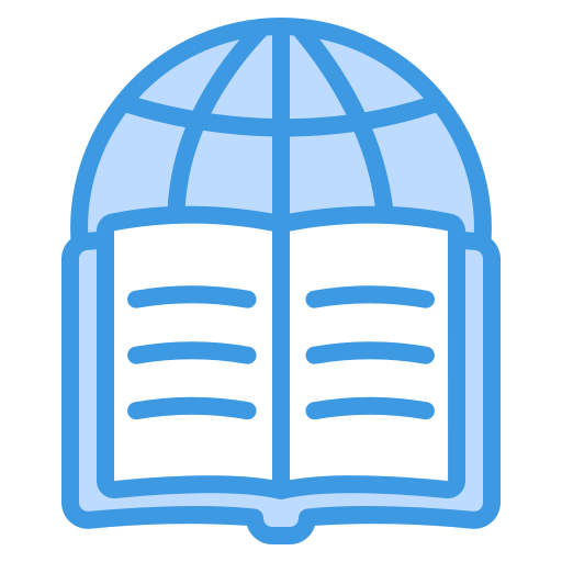 Global education Generic Blue icon