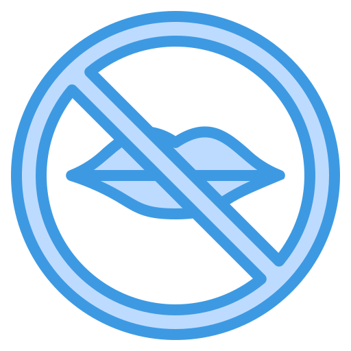 おしゃべり禁止 Generic Blue icon