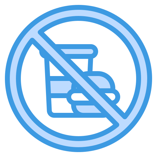 식사 금지 Generic Blue icon