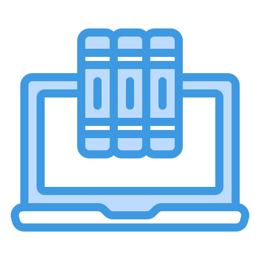 digitale bibliotheek Generic Blue icoon