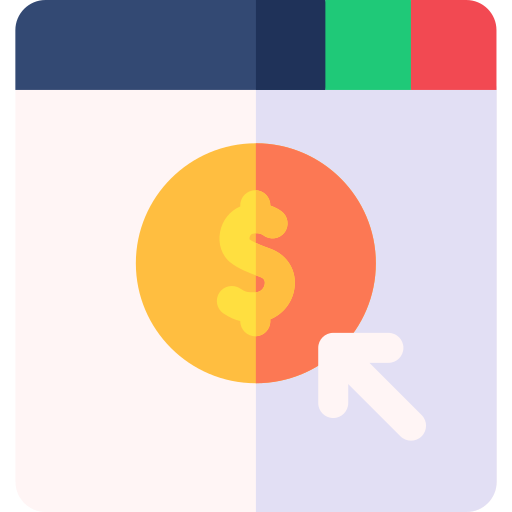 costo por click Basic Rounded Flat icono