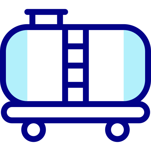 wagon-cysterna Detailed Mixed Lineal color ikona