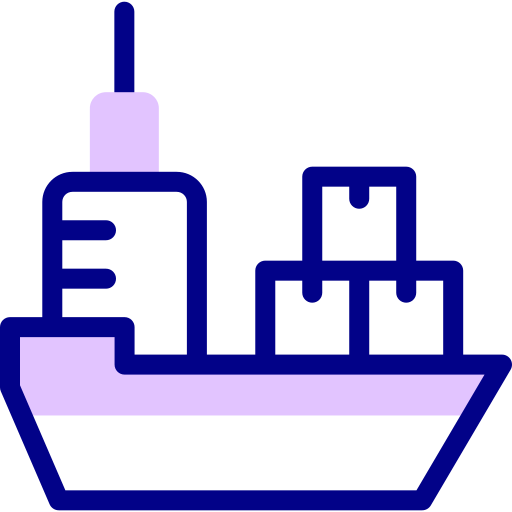 Cargo ship Detailed Mixed Lineal color icon