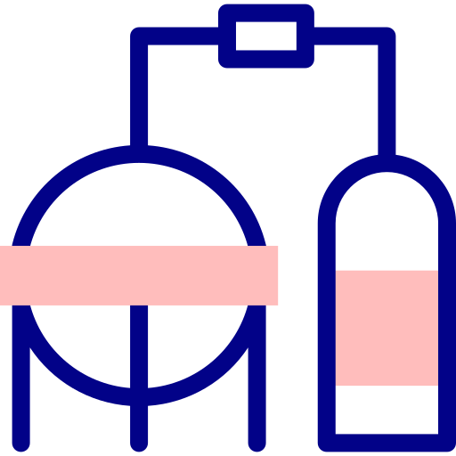 refinería Detailed Mixed Lineal color icono