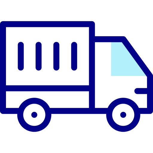 Container truck Detailed Mixed Lineal color icon