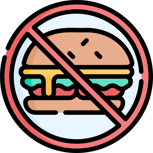 No junk food Special Lineal color icon