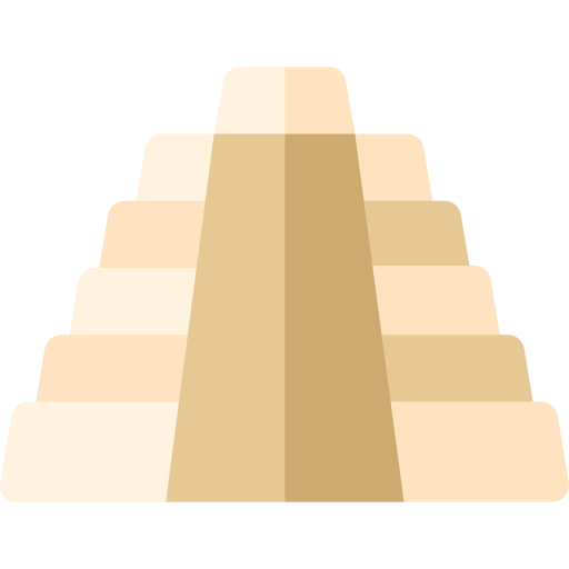 Mayan pyramid Basic Rounded Flat icon