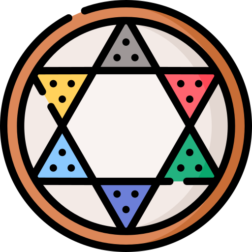 Chinese checkers Special Lineal color icon