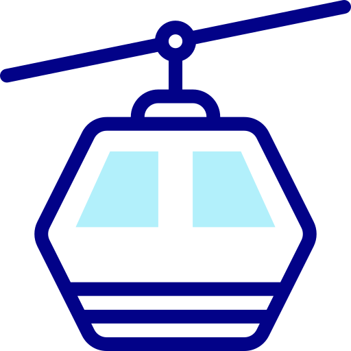 seilbahn Detailed Mixed Lineal color icon