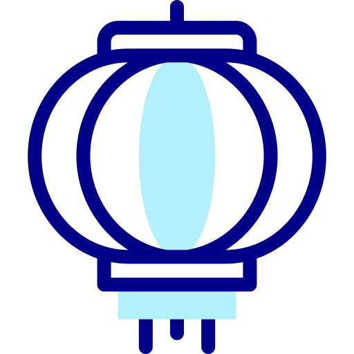 latarnia papierowa Detailed Mixed Lineal color ikona
