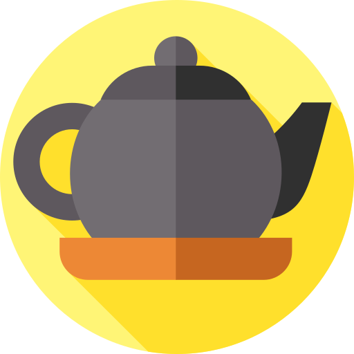 Teapot Flat Circular Flat icon