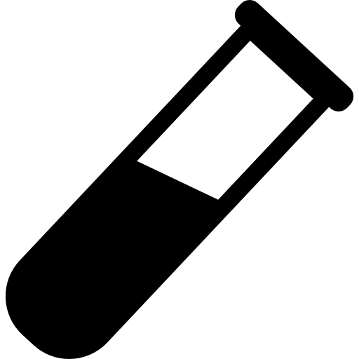 tubo de ensayo de ciencia  icono