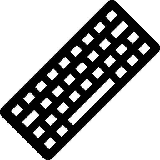teclado de plástico para computadora  icono