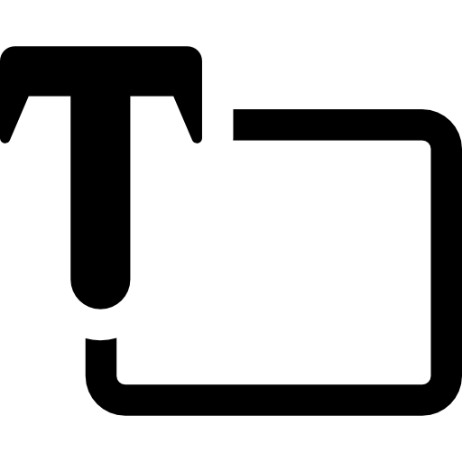 herramienta de texto  icono