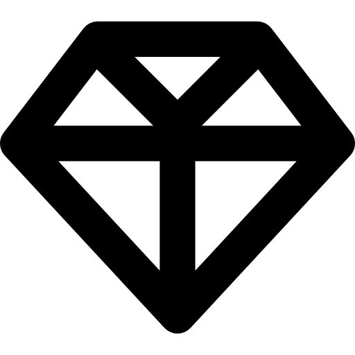 diamante de piedra  icono