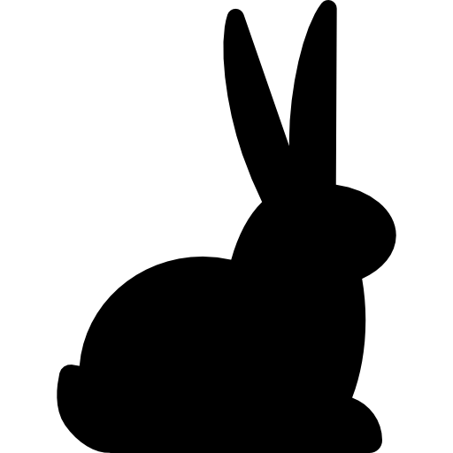 zittend konijn  icoon