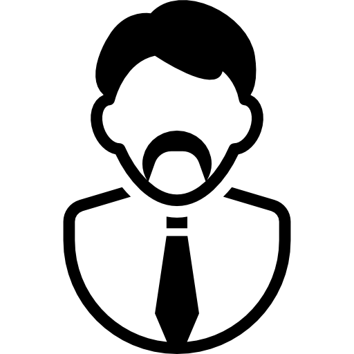 User with Moustache  icon