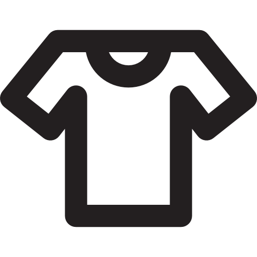 camiseta de manga corta  icono