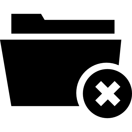 폴더 삭제  icon