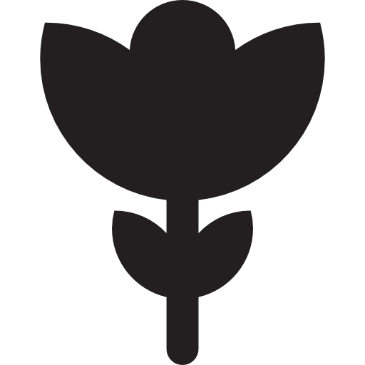 kwiat z leevesem  ikona
