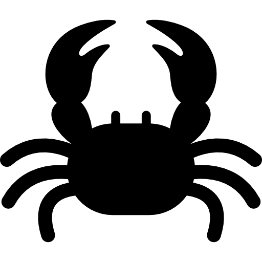 krab z dwoma pazurami  ikona