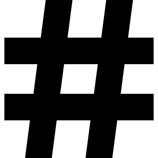 hashtag  Ícone