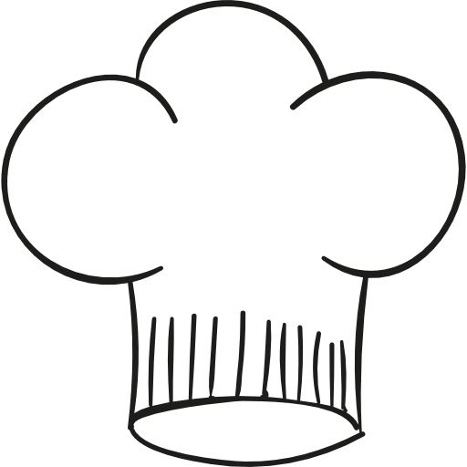 sombrero de cocinero  icono