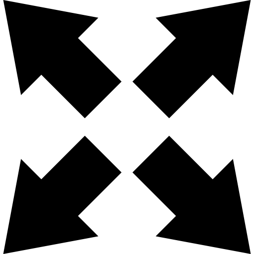 expandir cuatro flechas  icono