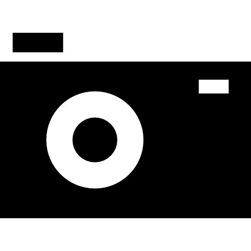 câmera digital retangular  Ícone