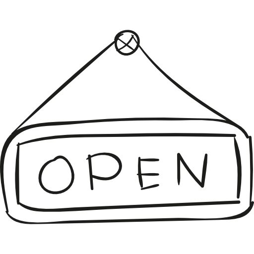 Open Sign  icon