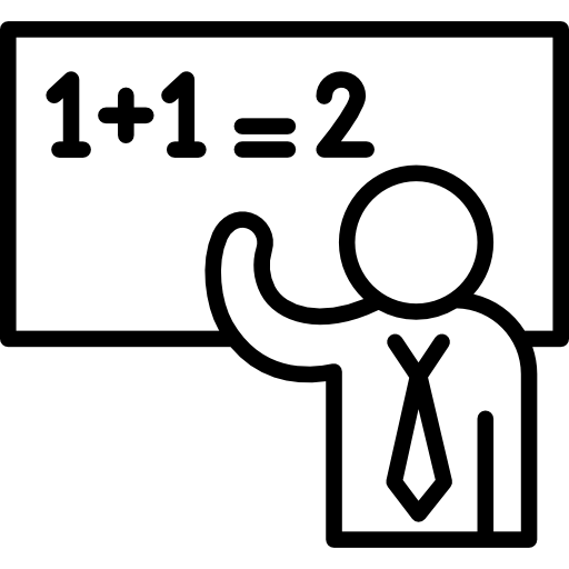 nauczyciel nauczania matematyki  ikona