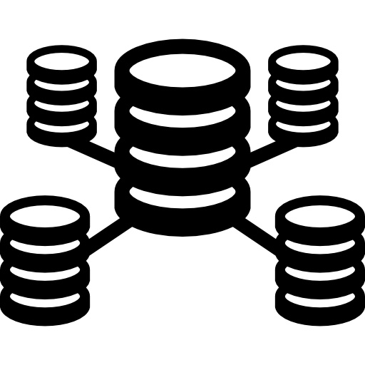 database interconnesso  icona