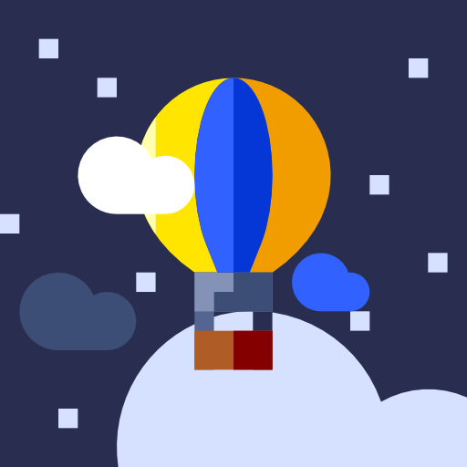 Hot air balloon Adib Sulthon Flat icon