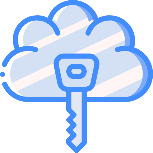 cloud computing Basic Miscellany Blue Icône