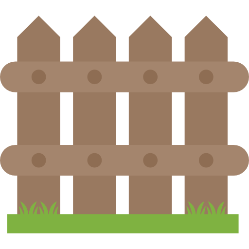 Fence Flat Color Flat icon