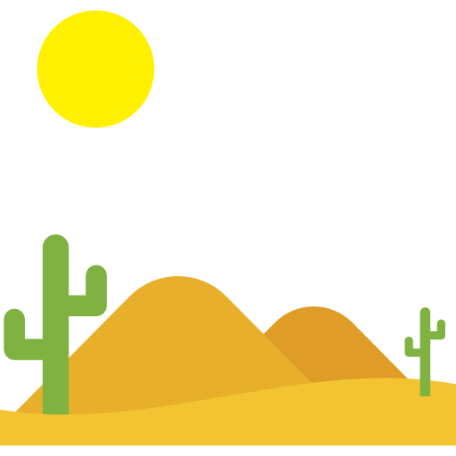pustynia Flat Color Flat ikona