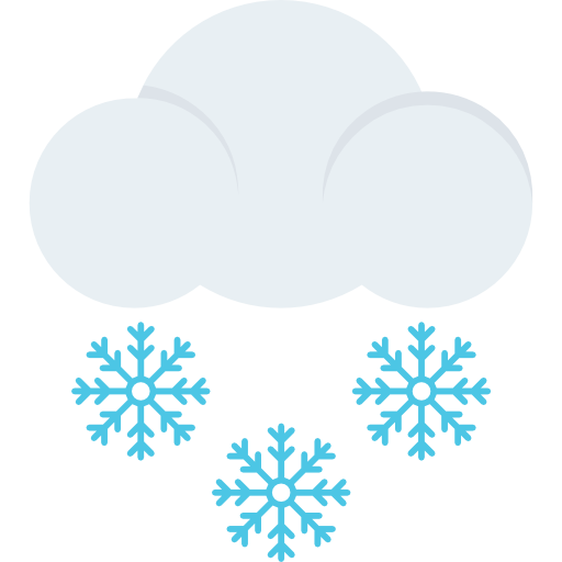 Snow Flat Color Flat icon