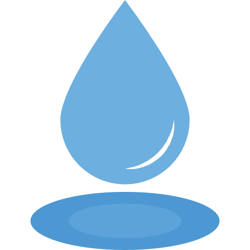 gota de agua Flat Color Flat icono