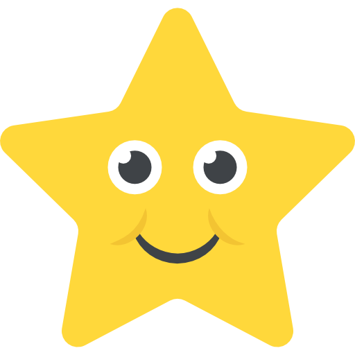 gwiazda Flat Color Flat ikona