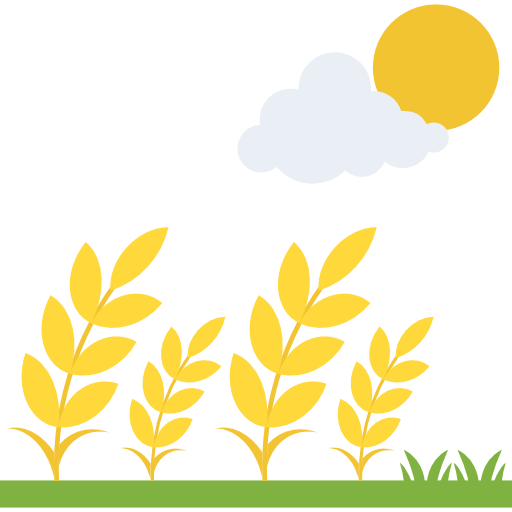 Пшеницы Flat Color Flat иконка