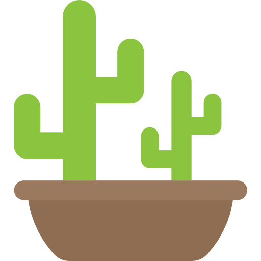 cactus Flat Color Flat Icône