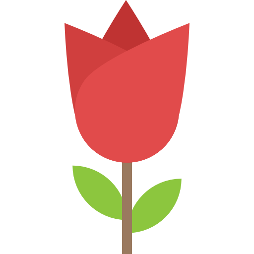 tulipán Flat Color Flat icono